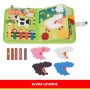 Книга Монтессори с сенсорными игрушками, 28006-ДЛЯ МАЛЫШЕЙ (~0-5 лет)-bebis.lv