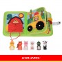 Книга Монтессори с сенсорными игрушками, 28006-ДЛЯ МАЛЫШЕЙ (~0-5 лет)-bebis.lv