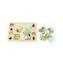 Wooden Puzzle Guess the Shadow - Farm Puzzle 17 pieces-Rotaļlietas-bebis.lv
