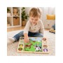 Wooden Puzzle Guess the Shadow - Farm Puzzle 17 pieces-Rotaļlietas-bebis.lv
