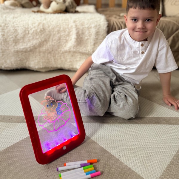 Magic Graphics Drawing Tablet Neon Colors-Rotaļlietas-bebis.lv