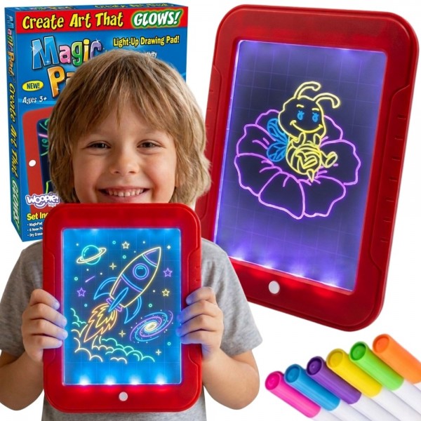 Magic Graphics Drawing Tablet Neon Colors-Rotaļlietas-bebis.lv