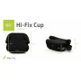 Сиденье-бустер HI-FIX CUP black I-SIZE 125-150 cm-Детские автосиденья-bebis.lv