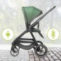 Коляска FOSTER green-Детские коляски и принадлежности-bebis.lv