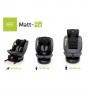 Автосиденье MATT-FIX graphite, 40-150 cm (Isofix)-Детские автосиденья-bebis.lv