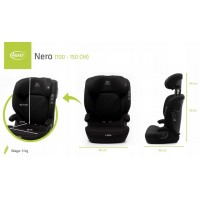 Autosēdeklis NERO black I-size 100-150 cm