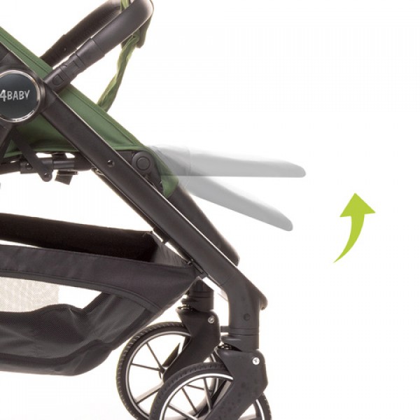 Детская коляска COPPER green-Детские коляски и принадлежности-bebis.lv