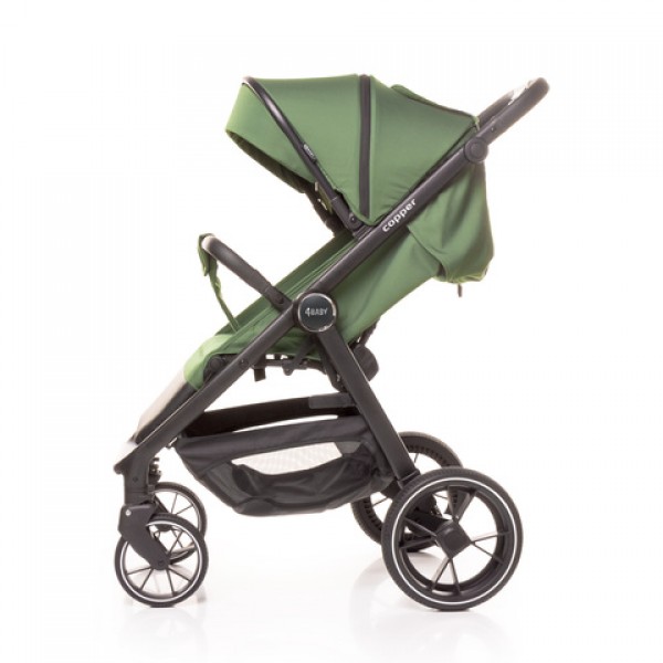 Детская коляска COPPER green-Детские коляски и принадлежности-bebis.lv