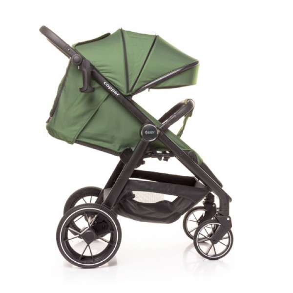 Детская коляска COPPER green-Детские коляски и принадлежности-bebis.lv