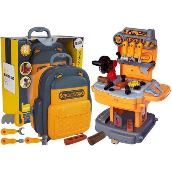 Darba rīku komplekts DIY mugursomā 59098 Darba rīku komplekts DIY mugursomā 59098-Rotaļlietas-bebis.lv