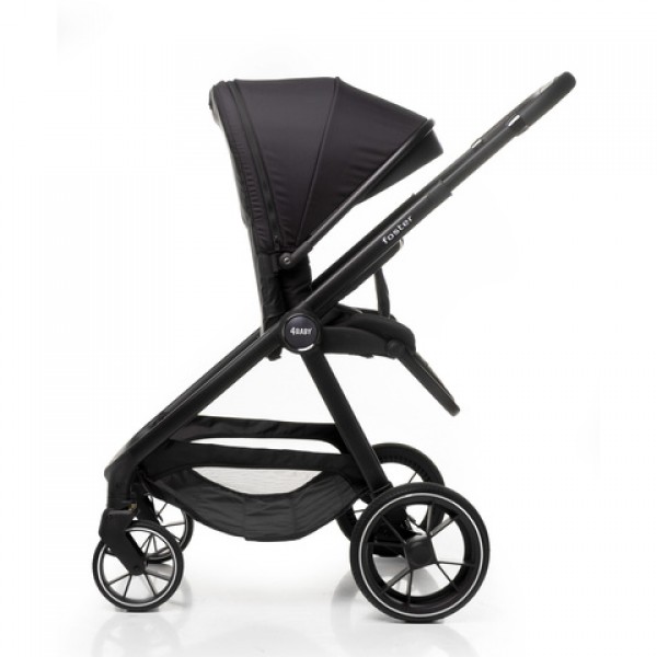 Коляска FOSTER black (реверсивная)-Детские коляски и принадлежности-bebis.lv