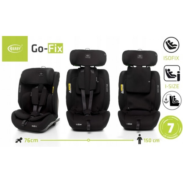 Autosēdeklis GO-FIX black 76-150 cm-Autokrēsliņi bērniem-bebis.lv