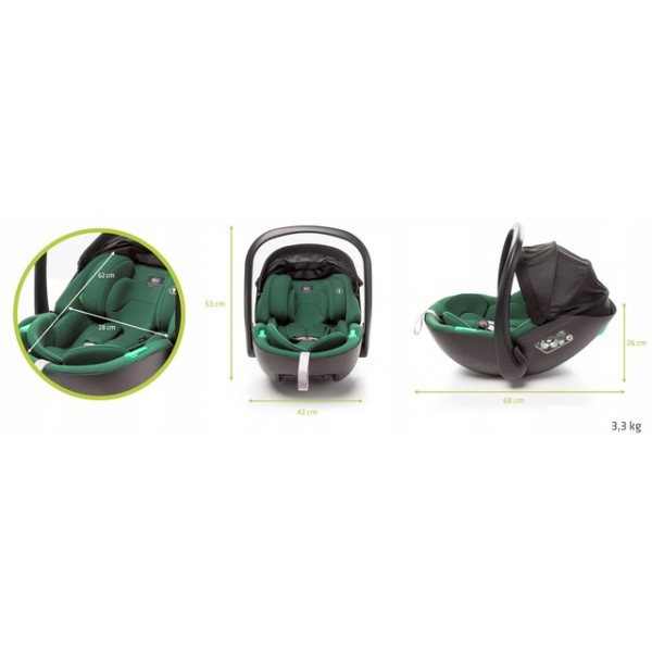 Autosēdeklis NEO dark green I-size 40-87 cm Autosēdeklis NEO dark green I-size 40-87 cm-Autokrēsliņi bērniem-bebis.lv