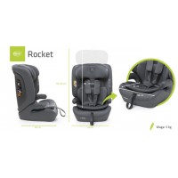 Autosēdeklis ROCKET graphite, 76-150 cm (non-Isofix)