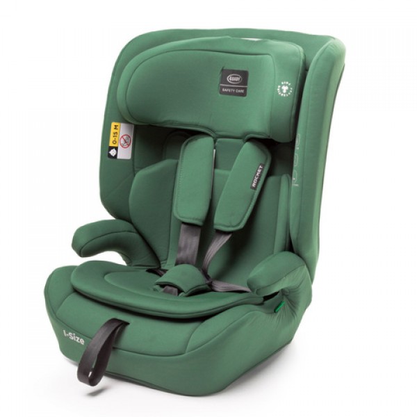 Автокресло ROCKET dark green, 76-150 cm (non-Isofix)-Детские автосиденья-bebis.lv