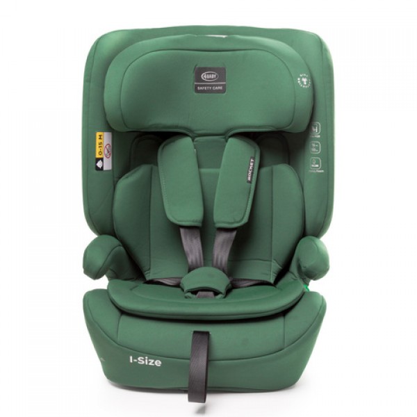 Автокресло ROCKET dark green, 76-150 cm (non-Isofix)-Детские автосиденья-bebis.lv