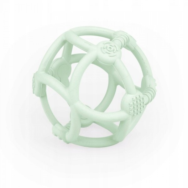 Silicone teething ball 50105 mint-MAZUĻIEM (~0-5 gadi)-bebis.lv