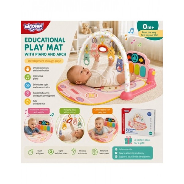 Interactive Piano Play Mat for Babies 3 in 1 59240-MAZUĻIEM (~0-5 gadi)-bebis.lv