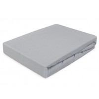 Простыня трикотажная влагостойкая 160x80 cm GREY (1050)
