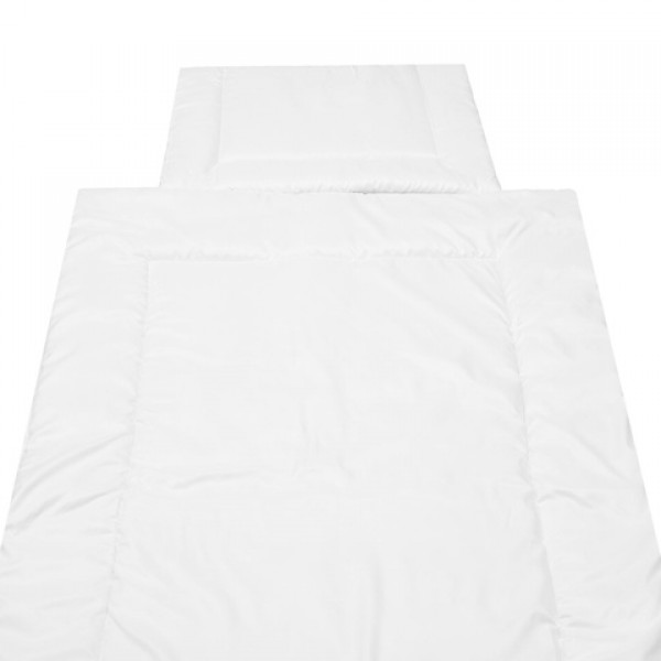 Sega+spilvens baltie K-2P120WPE (120x90, 40x60 cm)-Gultas veļa un piederumi-bebis.lv