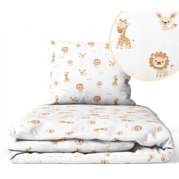 Bedding set SWEET SAFARI K-2P135 (blanket,pillow)-Gultas veļa un piederumi-bebis.lv