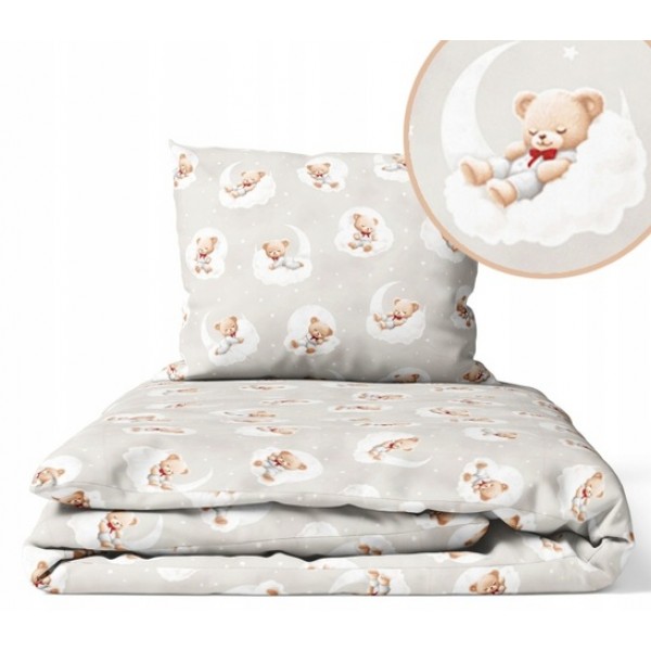 Bedding set  BEARS in CLOUDS K-2P135 (blanket, pillow)-Gultas veļa un piederumi-bebis.lv