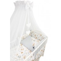 Chiffon Canopy for Baby Bed LWHITE 360x160 cm 