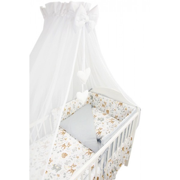 Chiffon Canopy for Baby Bed LWHITE 360x160 cm-Gultas veļa un piederumi-bebis.lv