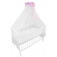 Chiffon Canopy for Baby Bed LIGHT PINK 360x160 cm 