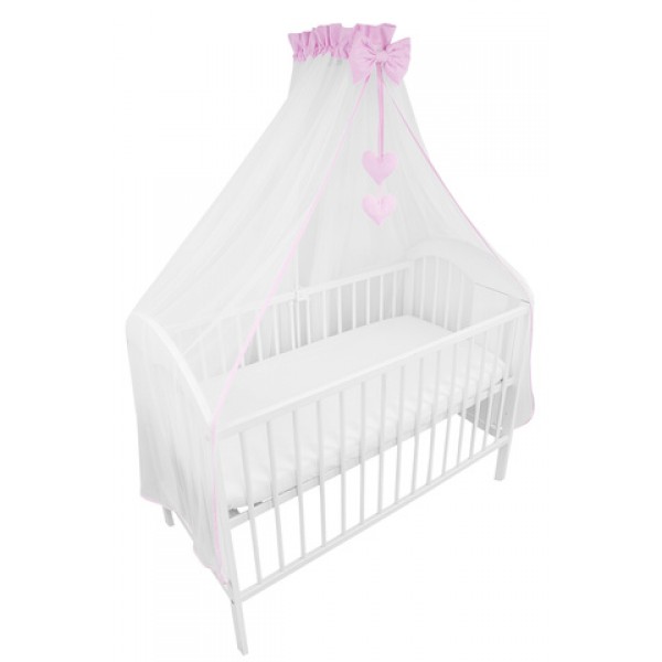 Chiffon Canopy for Baby Bed LIGHT PINK 360x160 cm-Gultas veļa un piederumi-bebis.lv