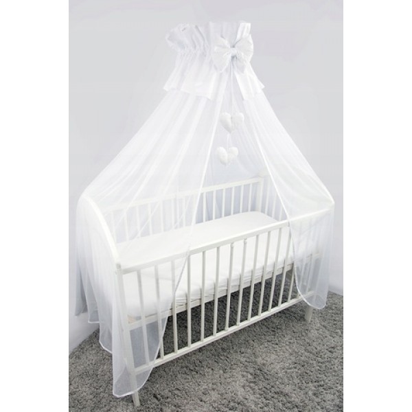 Bed canopy-moswuito net XXL 500x165 WHITE-Gultas veļa un piederumi-bebis.lv