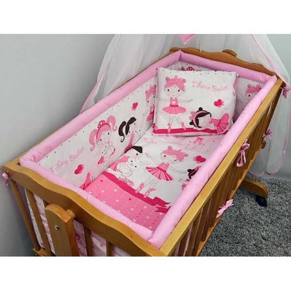 BALLERINA pink K-2P120 (одеяло, подушка)-Постельные принадлежности-bebis.lv