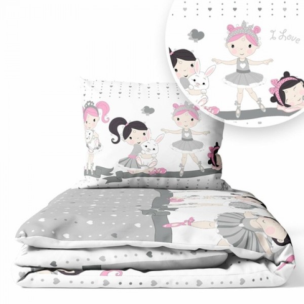 G/v komplekts BALLERINA K-2P120 (sega,spilvens)-Gultas veļa un piederumi-bebis.lv