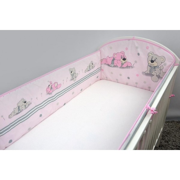 Бортик 360 cm  DREAMER pink-Постельные принадлежности-bebis.lv