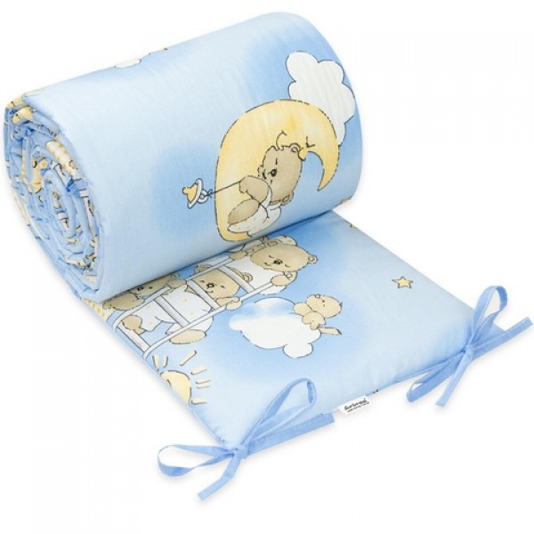 Бортик 360 cm BEARS-LADDERS blue-Постельные принадлежности-bebis.lv