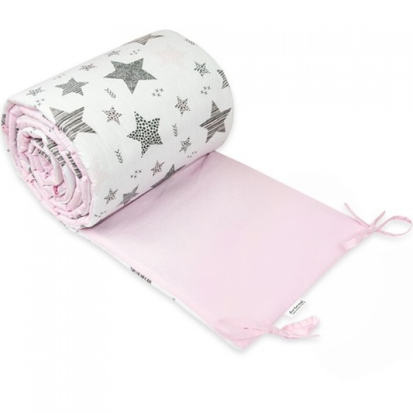 Apmale 180 cm NEW STARS pink-Gultas veļa un piederumi-bebis.lv