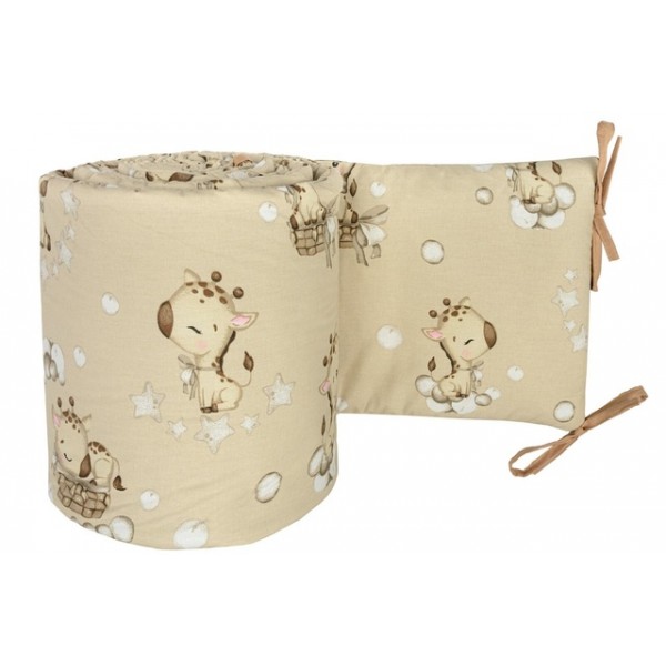 Бортик 180 cm ANIMALS green Ankras-ПОСТЕЛЬНЫЕ ПРИНАДЛЕЖНОСТИ-bebis.lv