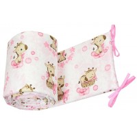 Бортик 360 cm GIRAFFE pink