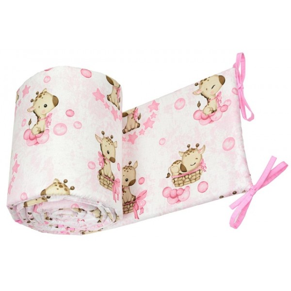 Apmale 360 cm GIRAFFE pink-Gultas veļa un piederumi-bebis.lv