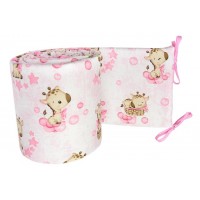 Бортик 360 cm GIRAFFE pink
