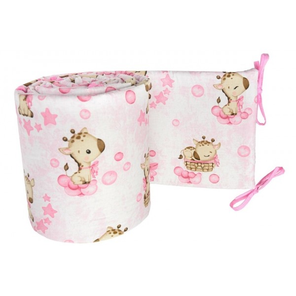 Apmale 360 cm GIRAFFE pink-Gultas veļa un piederumi-bebis.lv