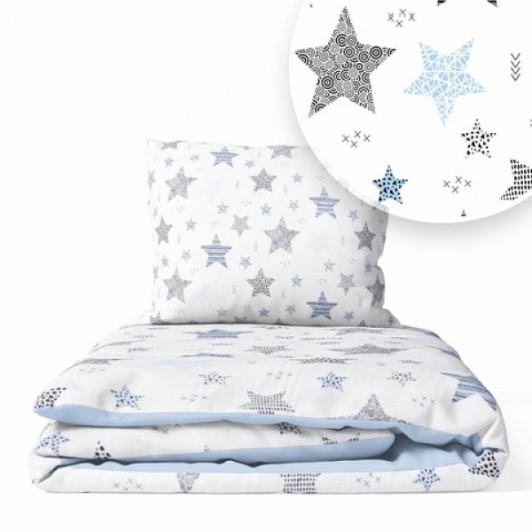 G/v komplekts NEW STARS blue K-2T120-Gultas veļa un piederumi-bebis.lv