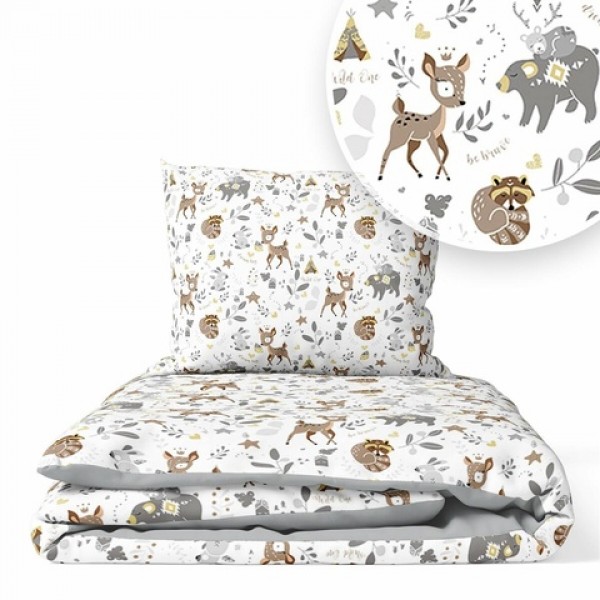 Комплект DEERS grey K-2T135 (135x100)-Постельные принадлежности-bebis.lv