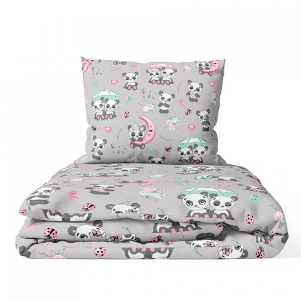 G/v komplekts 2 el. PANDA K-2T120 (120x90)-Gultas veļa un piederumi-bebis.lv