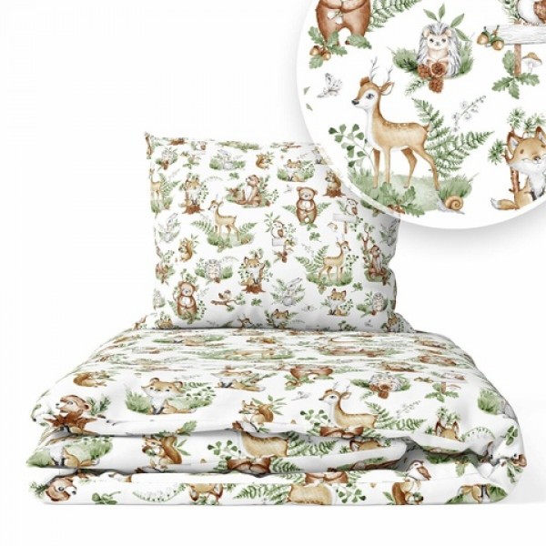 Комплект ANIMALS K-2P 135x100 (одеяло,подушка)-Постельные принадлежности-bebis.lv