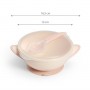 Bļoda ar piesūcekni un karoti Babyono 1063/06 CREAM-Bērna barošana-bebis.lv