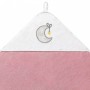 Полотенце фроте с капюшоном 144/10 pink (85x85 см)-Купание и плавание-bebis.lv