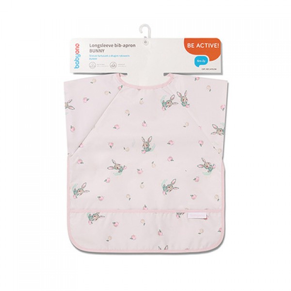 Longsleeve bib BUNNY 1476/04-Feeding your baby-bebis.lv