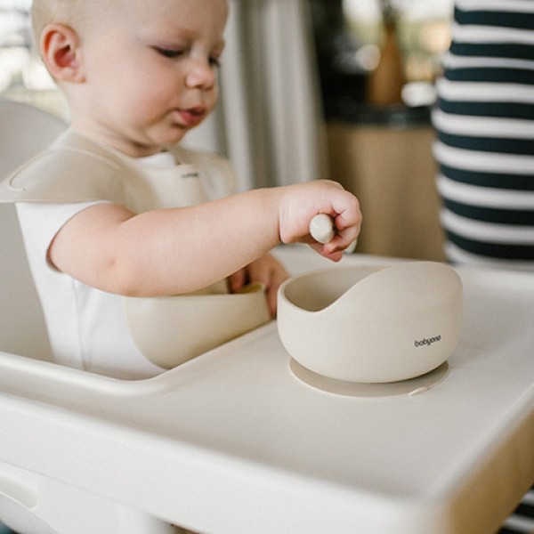 Silikona bļoda ar piesūcekni 1481/04 beige-Bērna barošana-bebis.lv