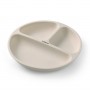 Силиконовая тарелка 1482/04 beige + эластичные ложки 1066 В ПОДАРОК!-Кормление ребёнка-bebis.lv